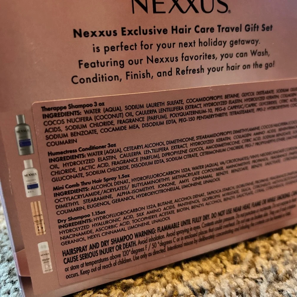 Nexxus Exclusive Hair Care Travel‎ Gift Set NWT